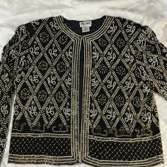 Brillante by JA evening coat. Size L - Picture 4 of 6